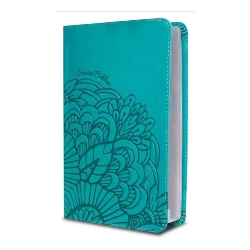 Biblia RVR Juvenil con tapa labrada - Verde