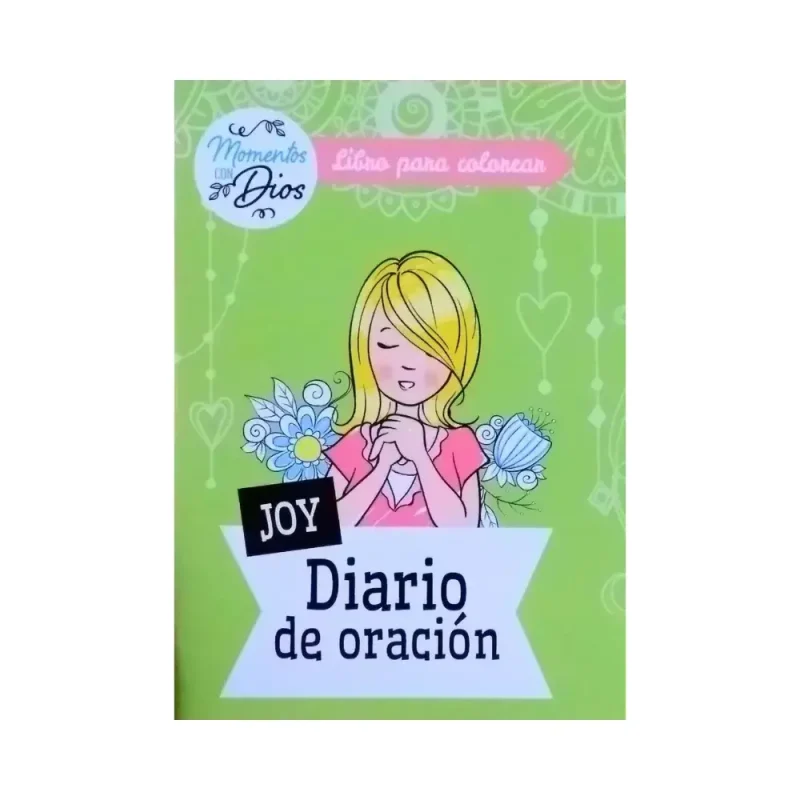 Diario de oración J.O.Y para colorear para niñas