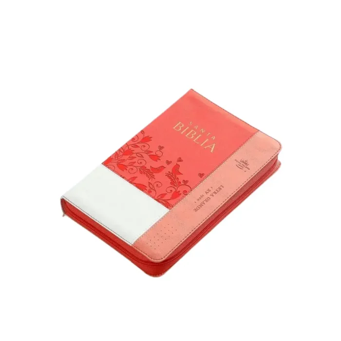 Biblia Inspiración RVR - Blanco - Coral / Pájaros - Imagen 2