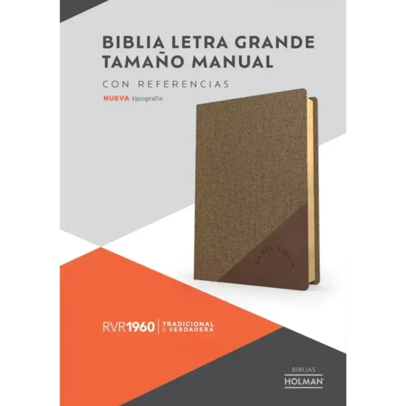 Biblia RVR Tamaño Manual – Imitacion Piel Cafe Duo Tono 1