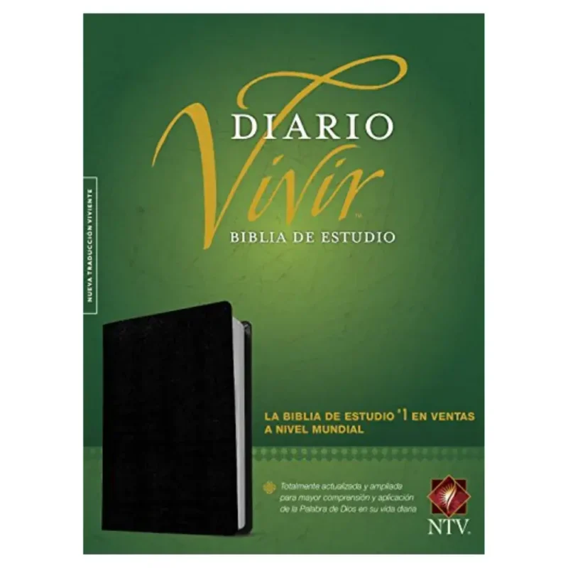 Biblia de Estudio NTV Diario Vivir - Negra