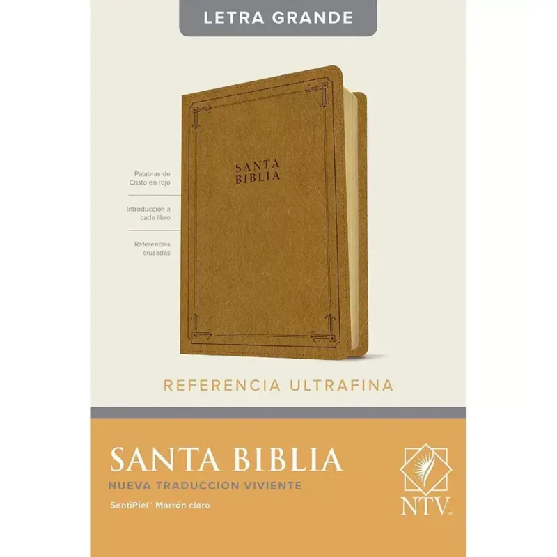 Biblia NTV Edición de referencia Ultrafina - Marrón