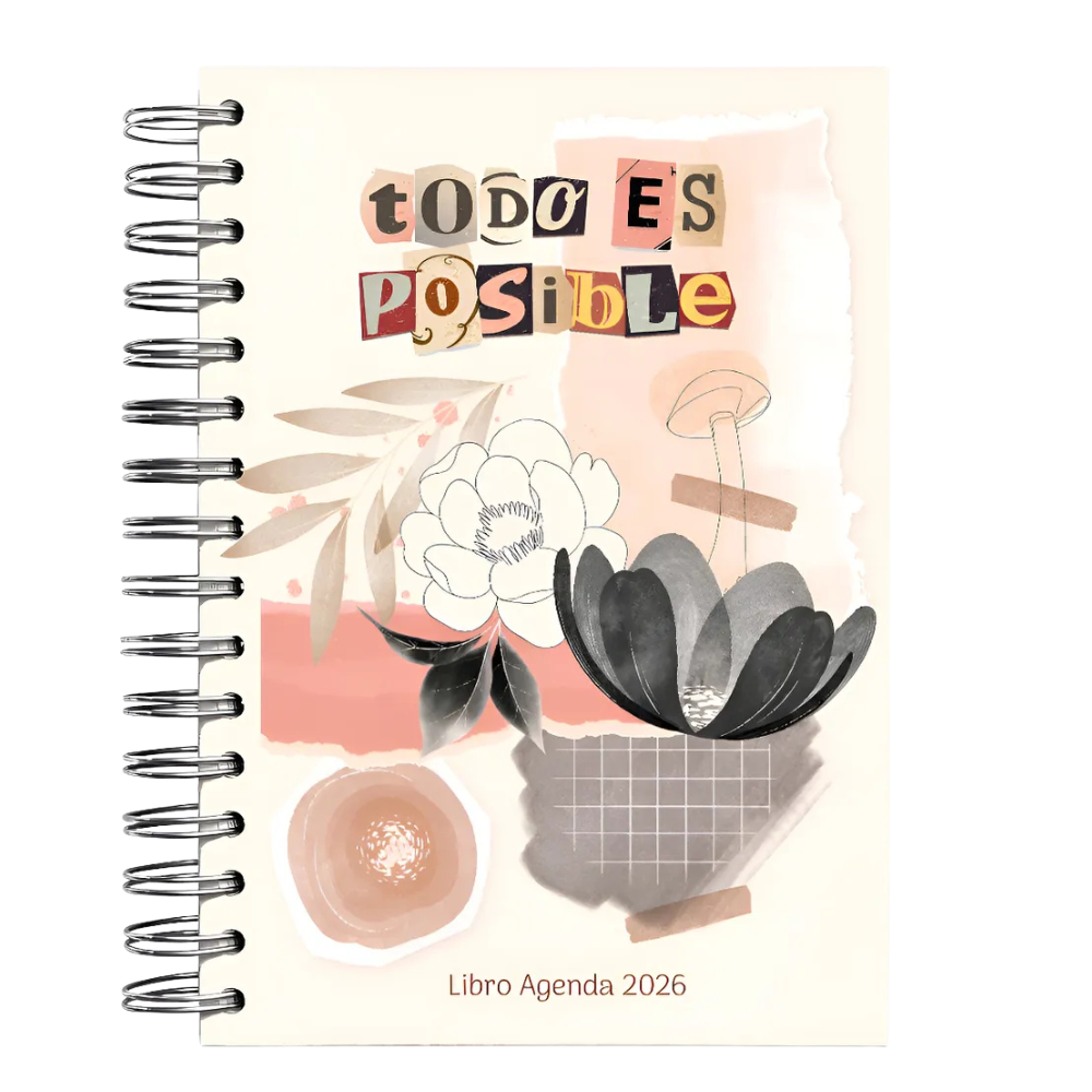 Agenda Semanal 2026 - Todo es Posible - Collage Coral