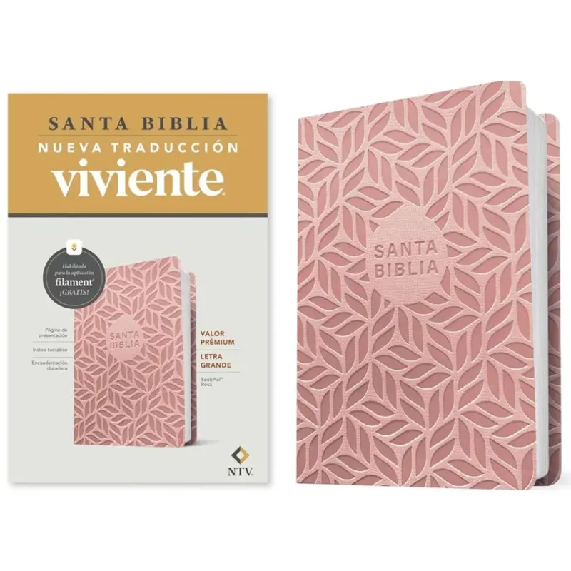 Biblia NTV Ultrafina - Rosa Símil Piel
