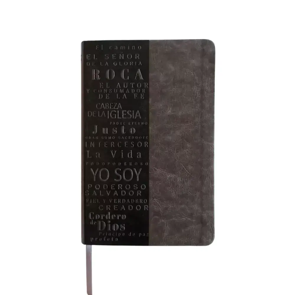 Biblia RVR Nombres de Dios - Imitación piel Gris