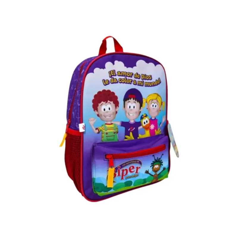 Mochila Infantil Biper “El Amor de Dios le Da Color a Mi Mundo”